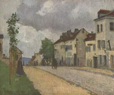 Straße in Pontoise (Rue de Gisors) Österreichische Galerie