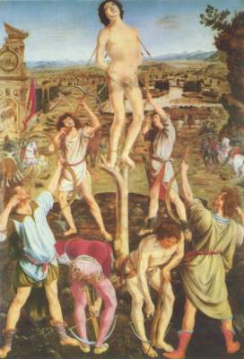 Das Martyrum des hl. Geistes (in Zusammenarbeit mit Piero del Pollaiuolo) National Gallery