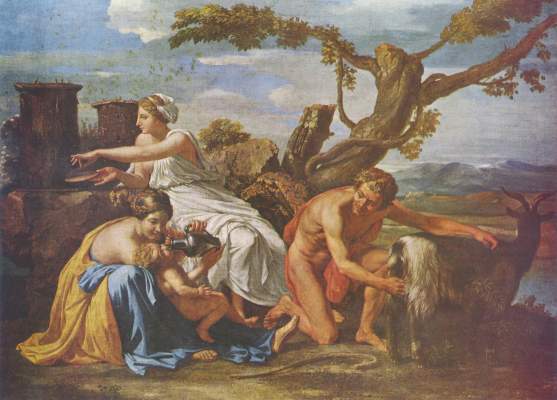Jupiter als Kind von der Ziege Amalthea genährt Gemäldegalerie