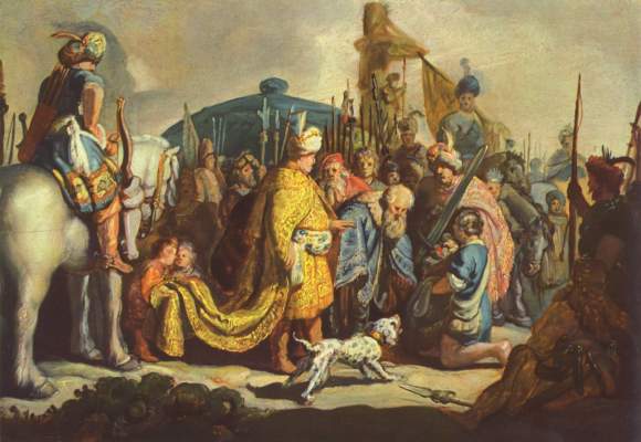 David übergibt Goliaths Haupt dem König Saul Öffentliche Kunstsammlung