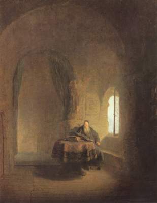 Der Studierende in einem luftigem Raum (Der Heilige Anastasius) Nationalmuseum