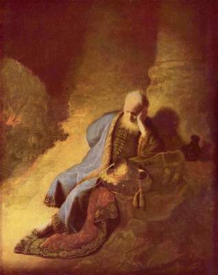 Jeremias trauert über den Untergang Jerusalems Rijksmuseum