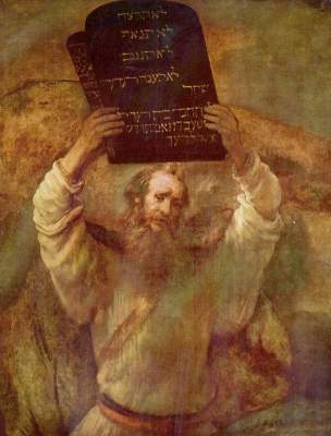 Moses zertrümmert die Gesetzestafeln Gemäldegalerie