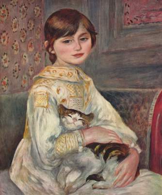 Mademoiselle Julie Manet mit Katze Slg. Ernest Rouart