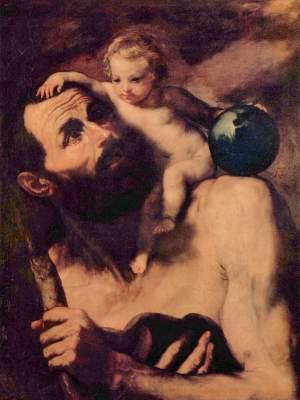 Hl. Christophorus mit dem Jesuskind Museo del Prado