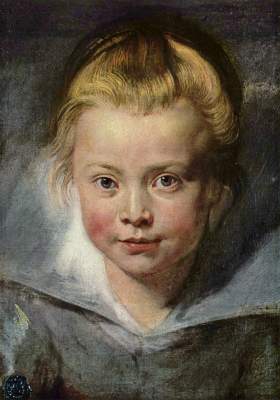 Ein Kinderkopf (Clara Serena Rubens) Fürst. Lichtensteinische Gemäldegalerie