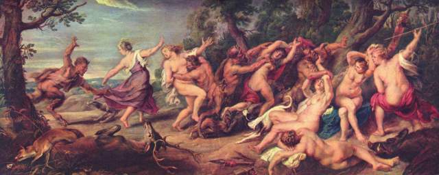 Diana und die Nymphen, von Faunen überrascht Museo del Prado