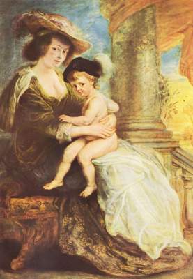 Helene Fourment mit ihrem Söhnchen Frans Alte Pinakothek