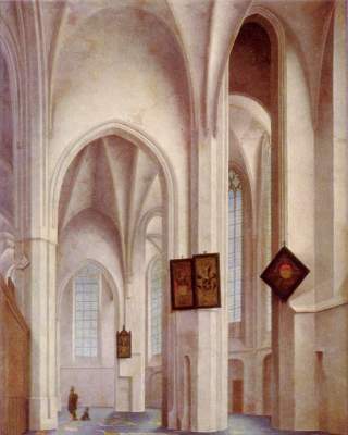 Inneres der St. Jacobskerk in Utrecht Alte Pinakothek