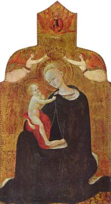 Maria mit dem Kind, von zwei Engeln gekrönt Gemäldegalerie