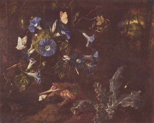 Blaue Winde, Kröte und Insekten Staatliches Museum, Gemäldegalerie