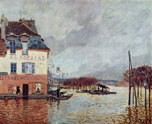 Überschwemmung in Port Marly Musée des Beaux-Arts