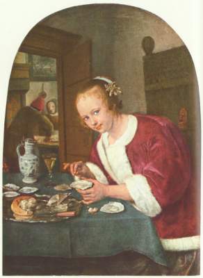Mädchen mit Austern Königliche Gemäldegalerie Mauritshuis