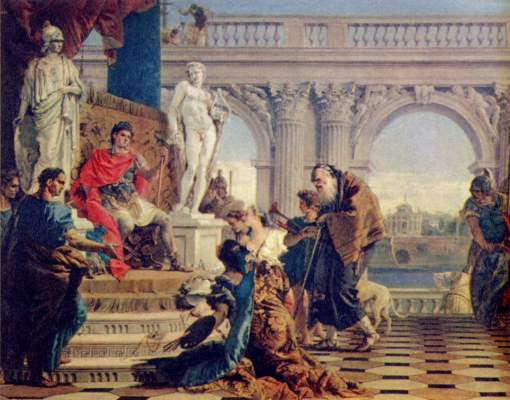Mäzenas stellt Augustus die Künste vor Ermitage