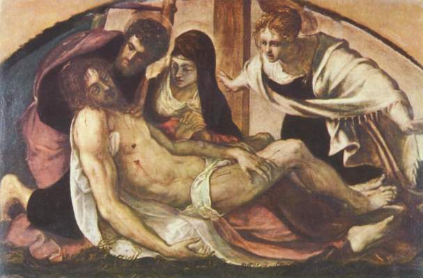 Beweinung Christi durch Maria und Magdalena mit Joseph von Arimathia Pinacoteca di Brera