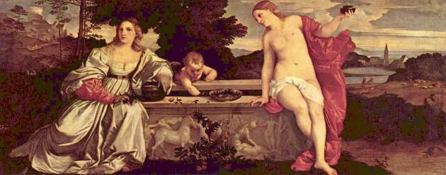 Himmlische und Irdische Liebe Galleria Borghese