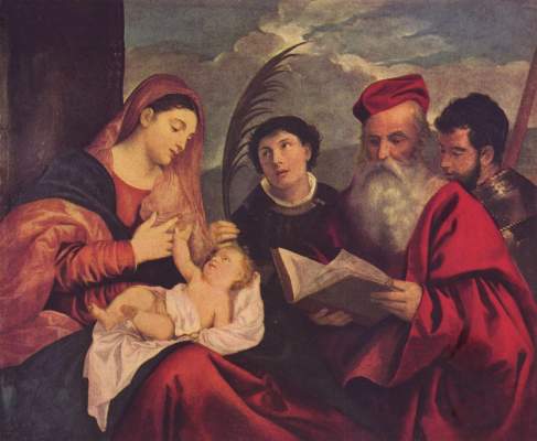 Maria mit dem Kinde und Heiligen Musée National du Louvre