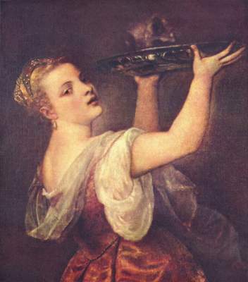 Salome mit dem Haupt Johannes des Täufers Museo del Prado