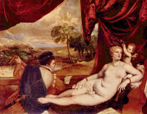 Venus und der Lautenspieler Metropolitan Museum of Art