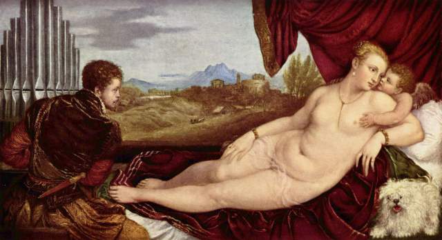 Venus mit dem Orgelspieler Gemäldegalerie