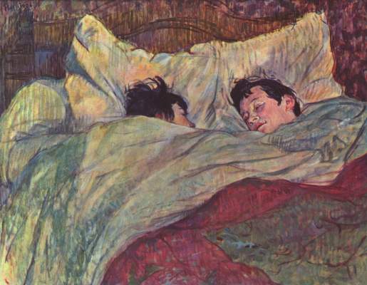 Zwei Mädchen im Bett Musée de l'Impressionisme