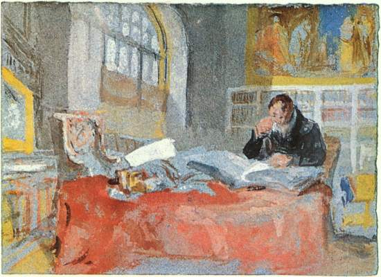 Turner in seinem Atelier British Museum