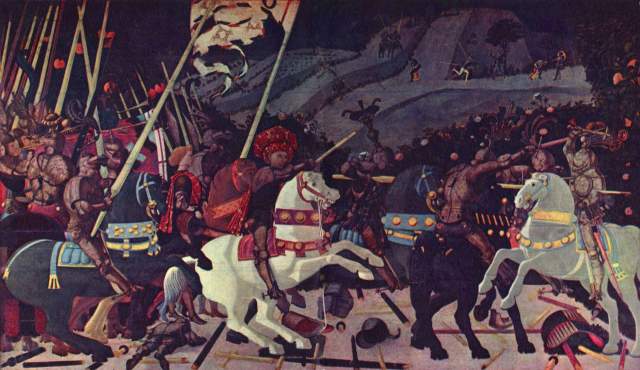 Niccolň da Tolentino in der Schlacht von San Romano National Gallery