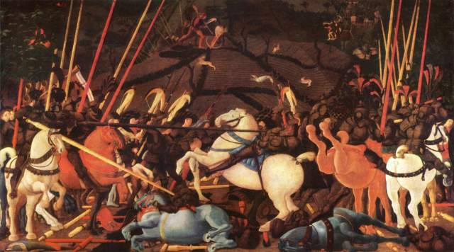 Schlacht von S. Romano (mittlere Tafel) Galleria degli Uffizi
