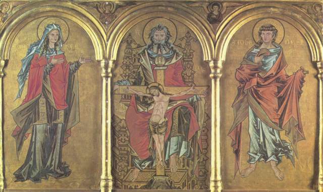 Dreiteiliger Altaraufsatz Gemäldegalerie