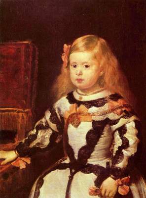 Bildnis der Infantin Maria Margarita, Tochter Philipps IV. Musée National du Louvre