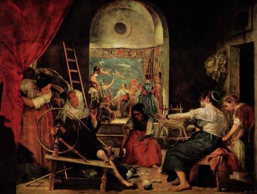 Die Teppichwirkerinnen (Las Hilanderas) Museo del Prado