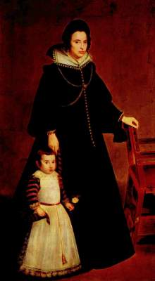 Dońa Antonia Ipeńarrieta mit einem Sohn Museo del Prado