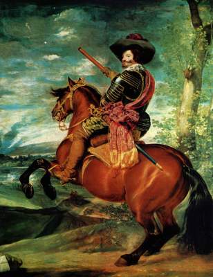 Gaspar de Guzmán, Herzog von Olivares zu Pferd Museo del Prado