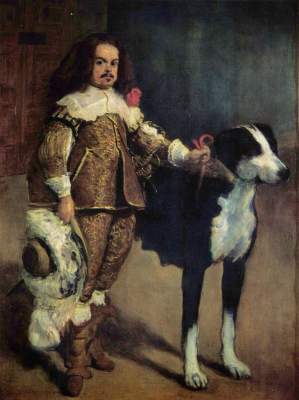 Hofzweg mit Hund Museo del Prado