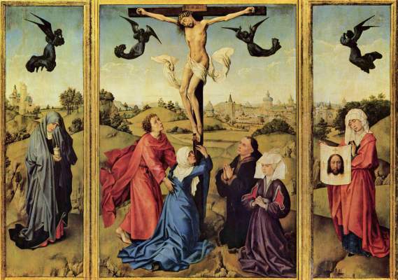 Christus am Kreuz (Triptychon) Kunsthistorisches Museum