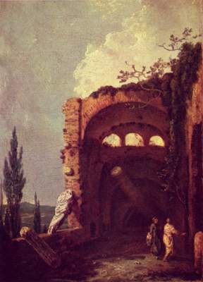 Ruinen der 'Villa des Maecenas' in Tivoli Tate Gallery