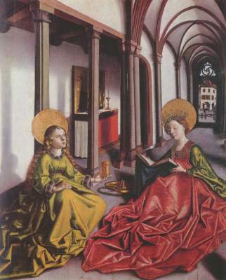 Marienaltar: Die Heiligen Katharina und Maria Magdalena Musée des Beaux-Arts